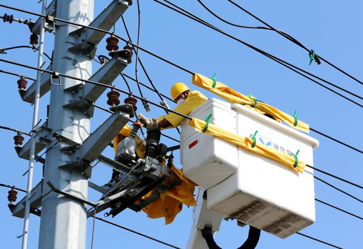利辛县供电公司：“小黄人”带电抢修 确保群众居家不断电